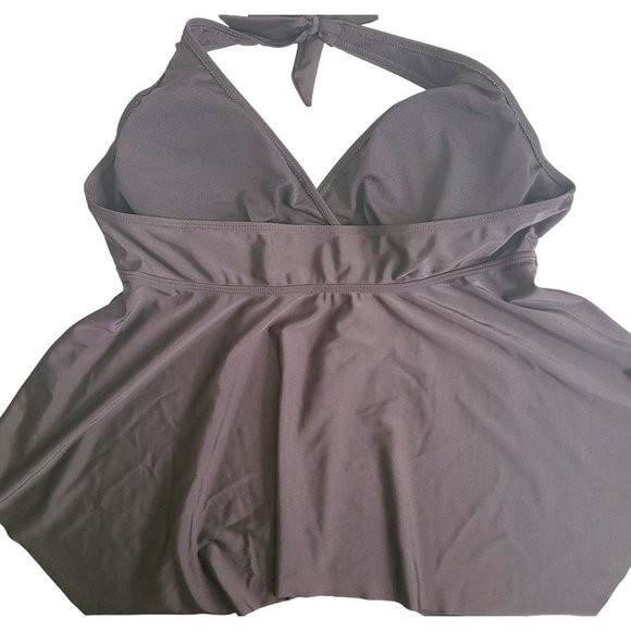 Bathing Suit Shein Womens Black Halter Swim Top With Shorts Set Size 3XL - Picture 4 of 12